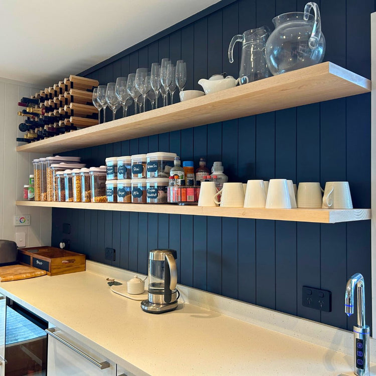 Timber & Light Stunning Solid Timber Floating Shelves NZ Made